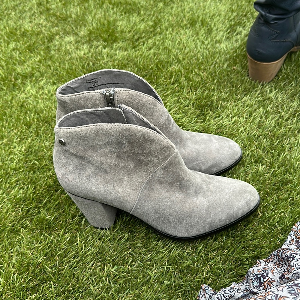 Collective Grey swayed  booties